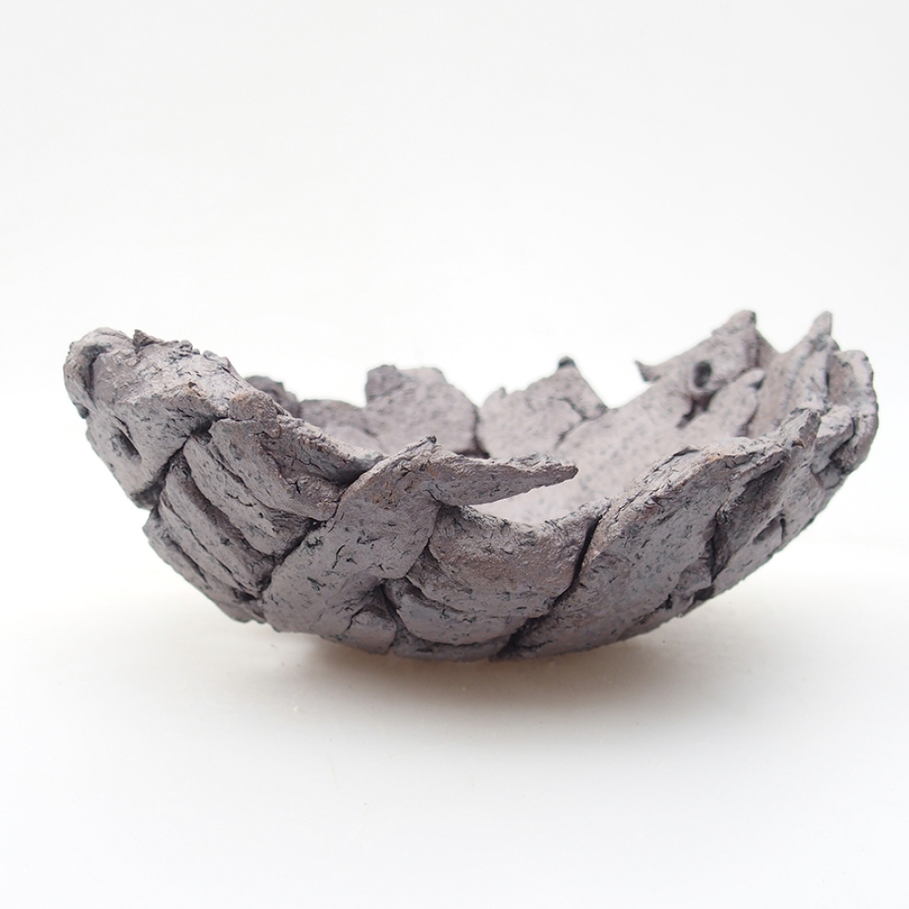 Muszla ceramiczna 16 x 14 x 6,5 cm, kolor metaliczny