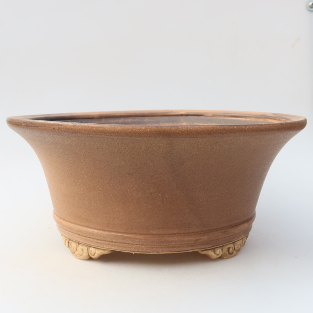 Ceramiczna miska do bonsai 29 x 29 x 12,5 cm, kolor różowy