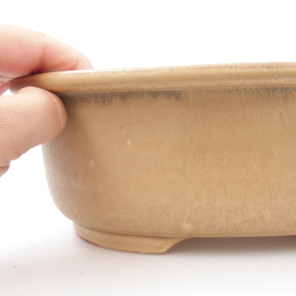 Ceramiczna miska bonsai 23,5 x 19 x 8 cm, kolor różowy