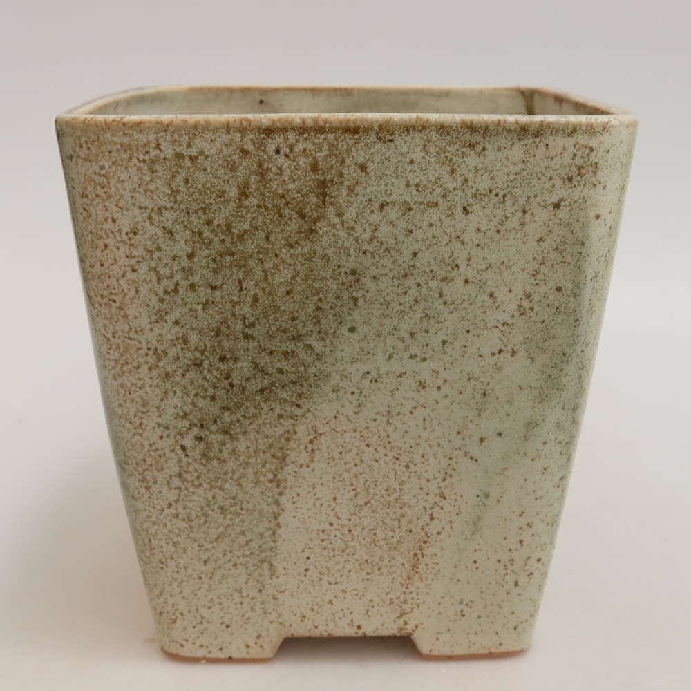 Ceramiczna miska do bonsai 13,5 x 13,5 x 15 cm, zielona