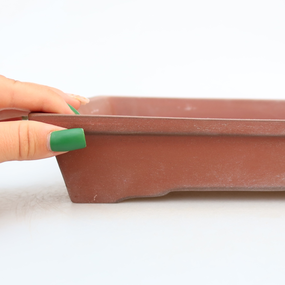 Ceramiczna miska  26 x 20 x 5 cm, kolor ceglasty