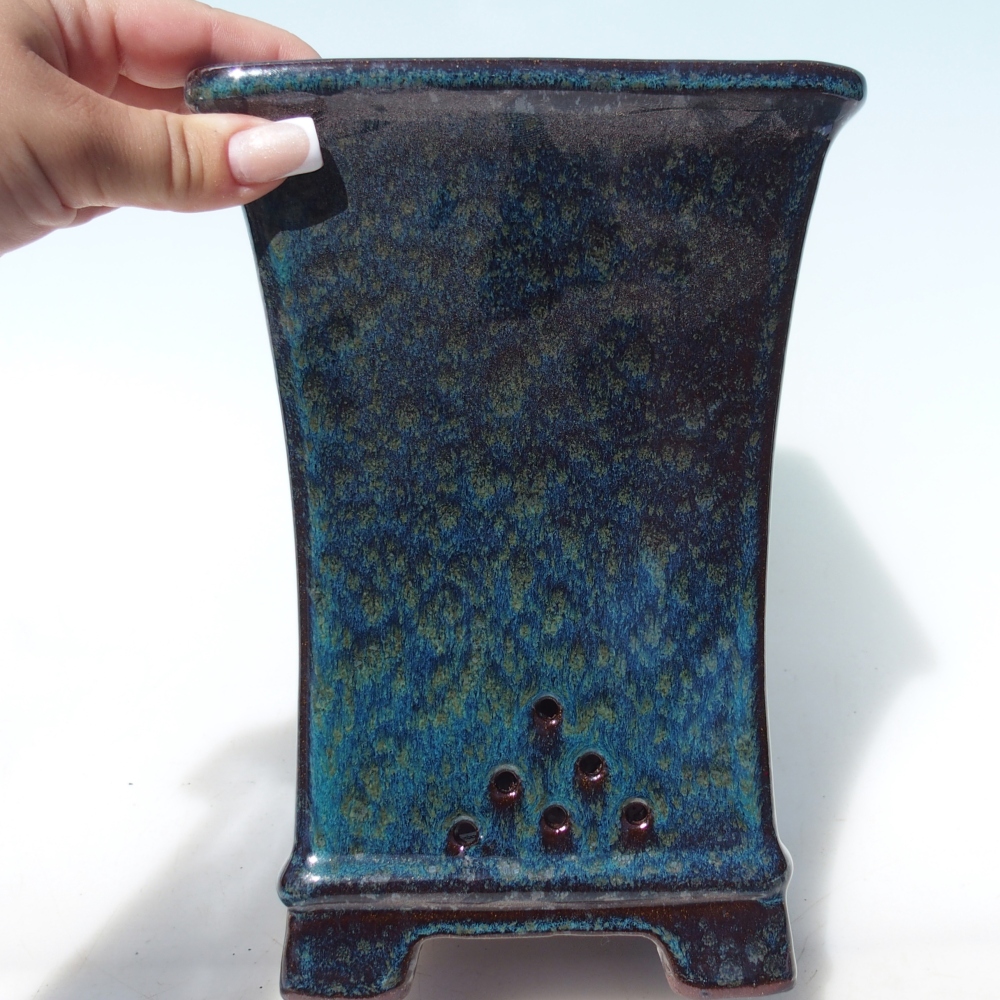 Miska 15 x 15 x 21 cm zielona