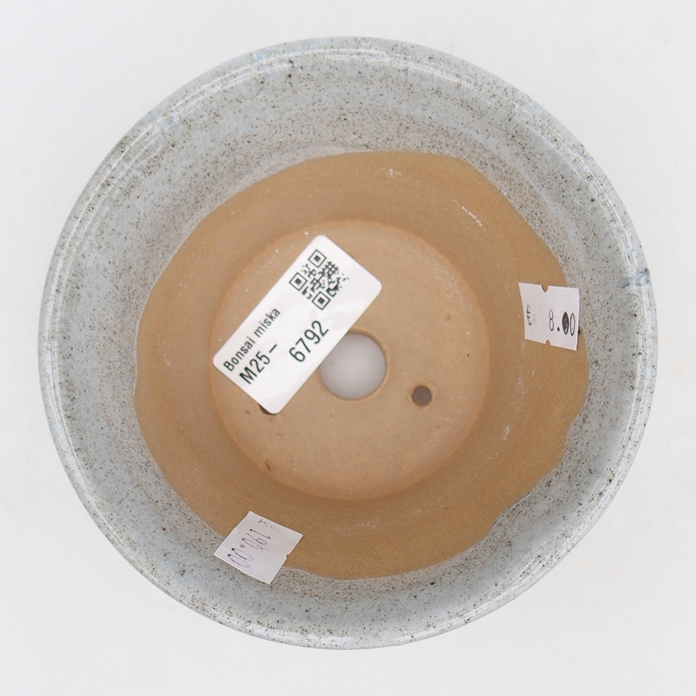 Ceramiczna miska na bonsai 11 x 11 x 7 cm, szara