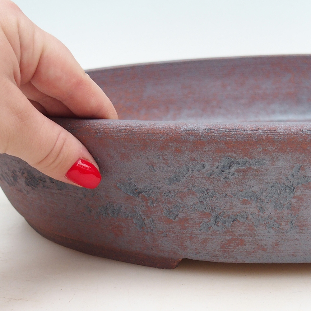 Misa do bonsai 38,5 x 31 x 7,5 cm, kolor metaliczny