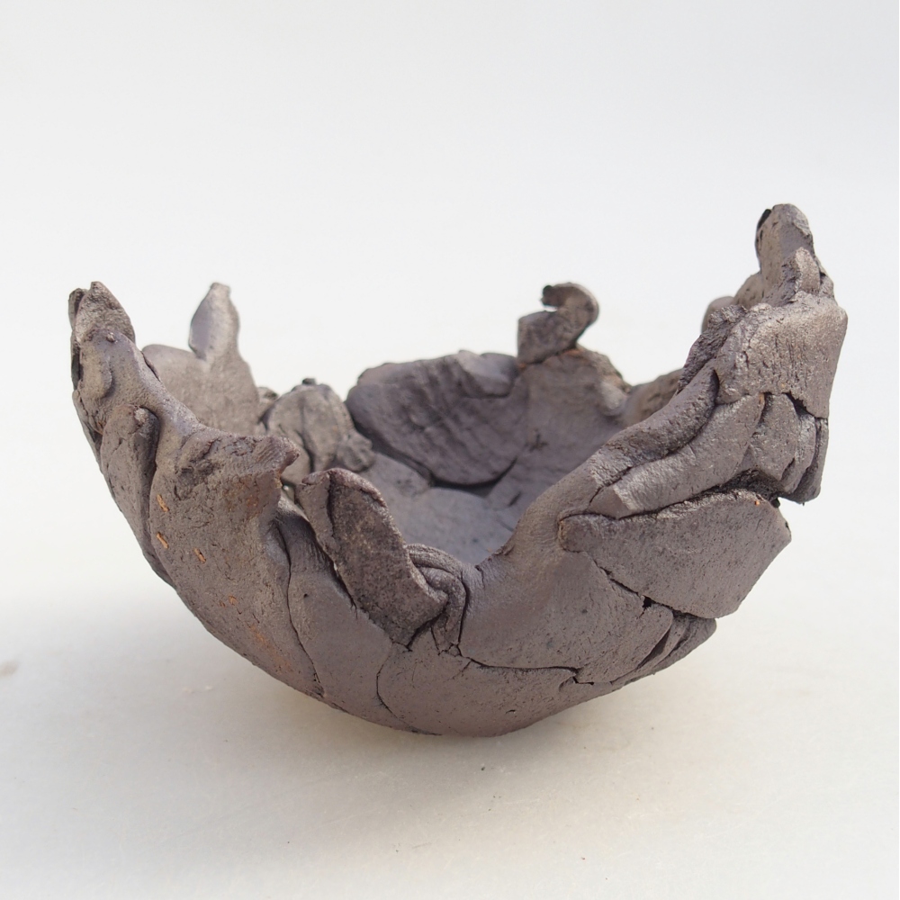 Muszla ceramiczna 10,5 x 10 x 7,5 cm, kolor metaliczny