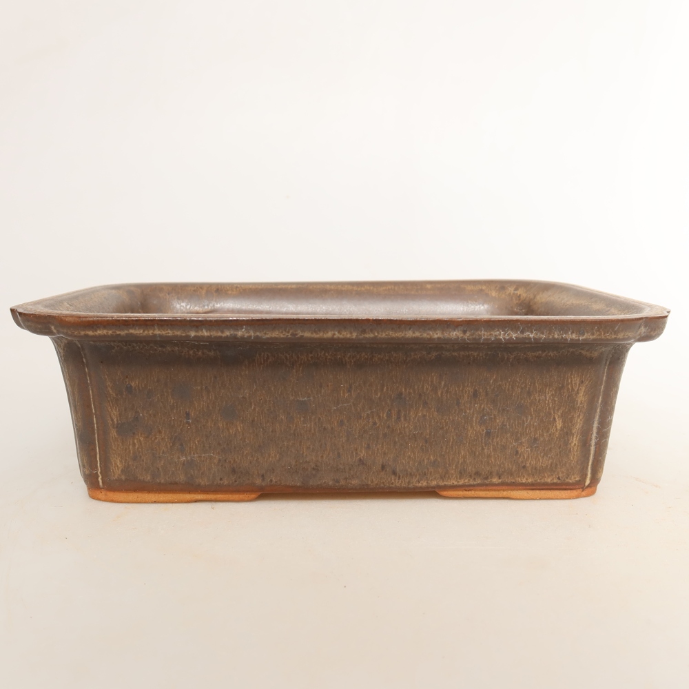 Miska ceramiczna  20 x 15,5 x 5,5 cm, kolor brązowy