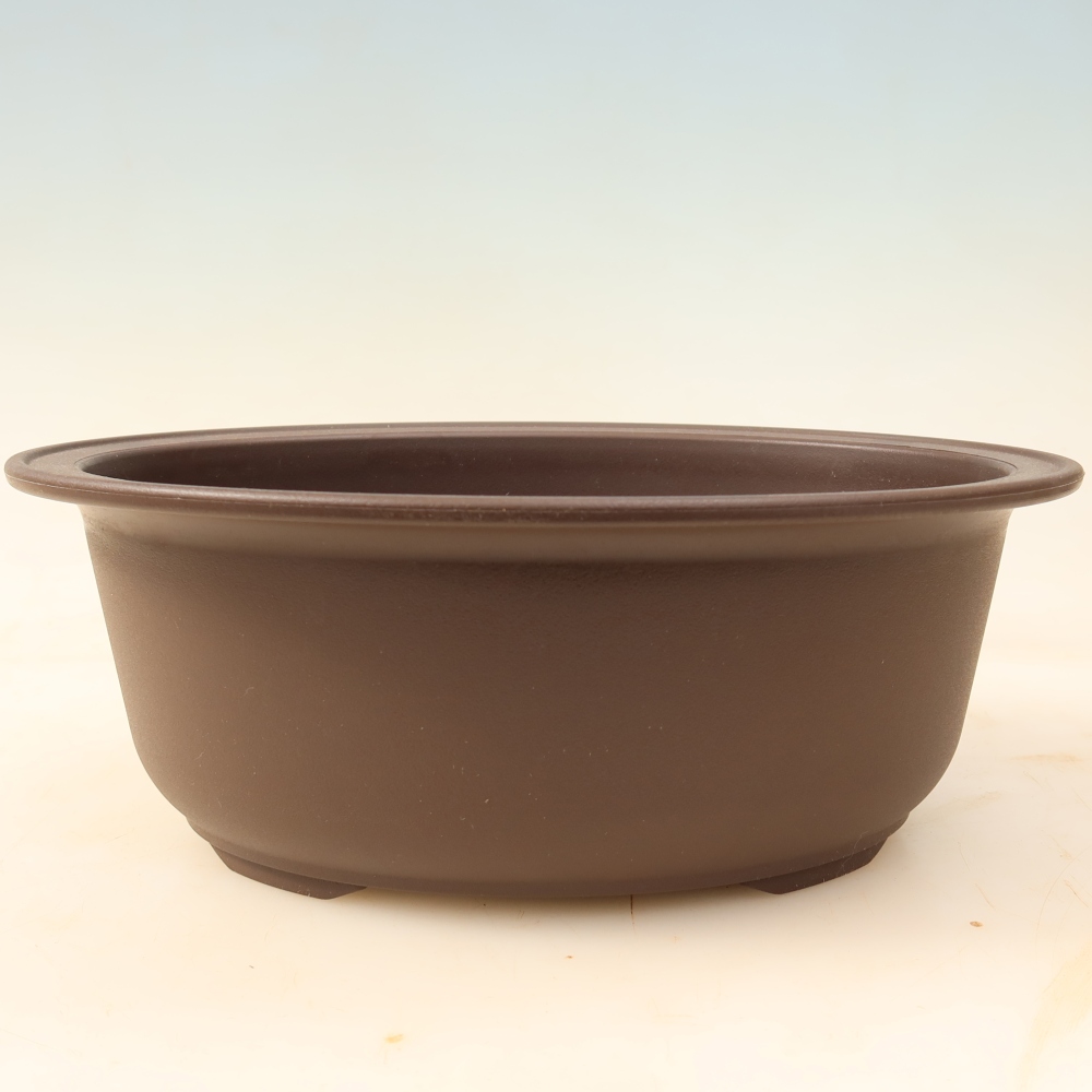 Plastikowa miska do bonsai MP-28, brązowa – 24,5 x 19 x 9 cm