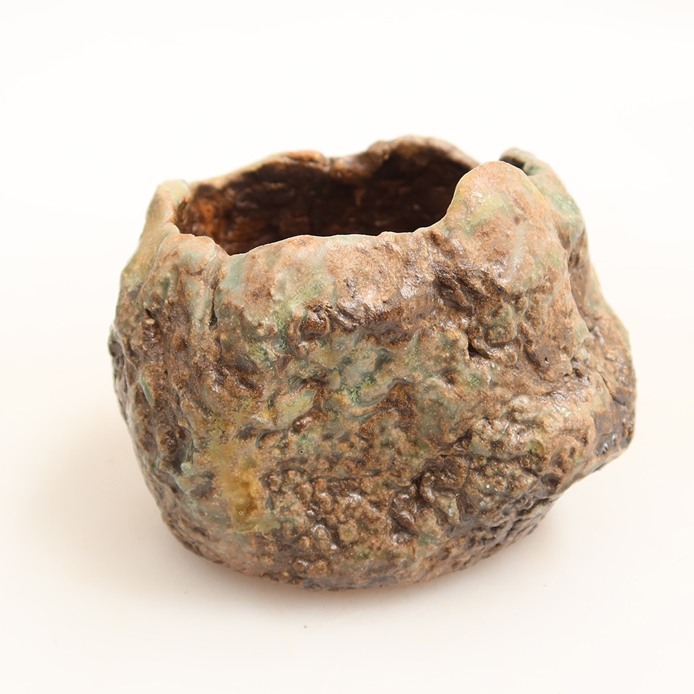 Ceramiczna skorupka  6 x 5 x 6 cm, kolor zielony