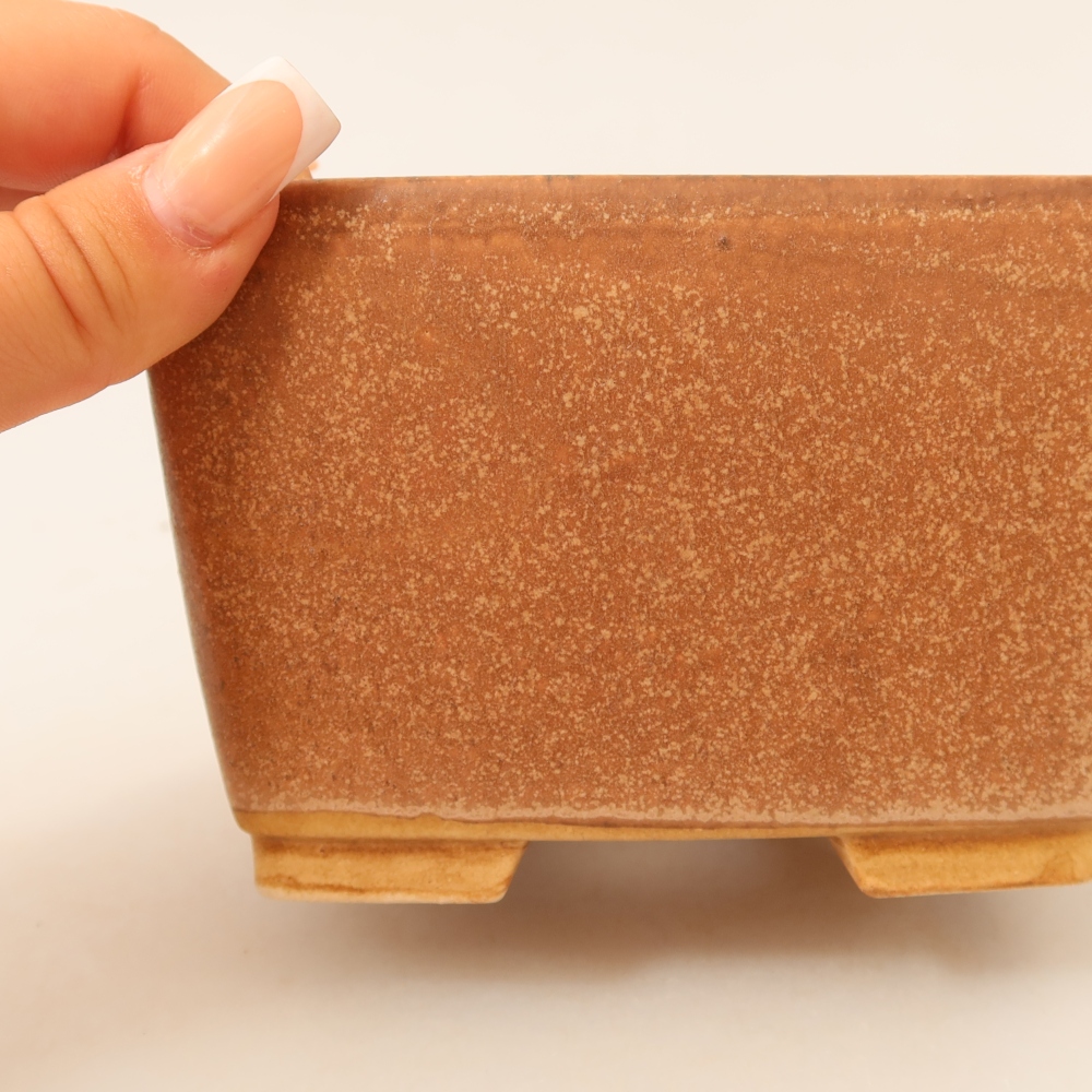 Ceramiczna miska do bonsai 13 x 13 x 8 cm, kolor różowy