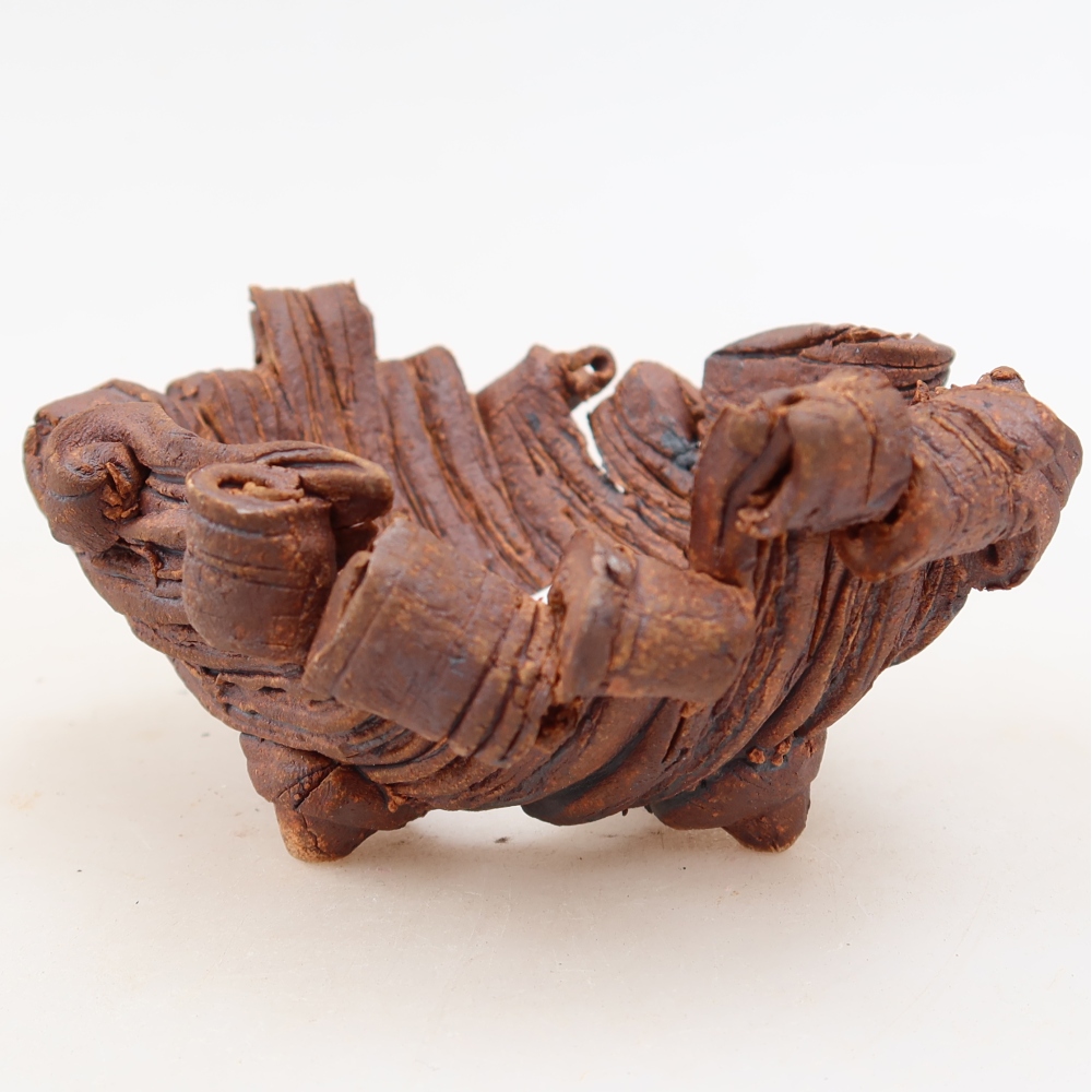 Ceramiczna skorupa  11 x 8,5 x 5 cm, kolor brązowy
