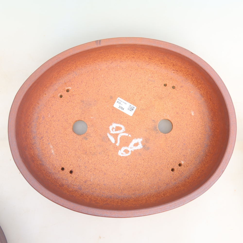 Ceramiczna miska do bonsai 38,5 x 30 x 8,5 cm, kolor metaliczny