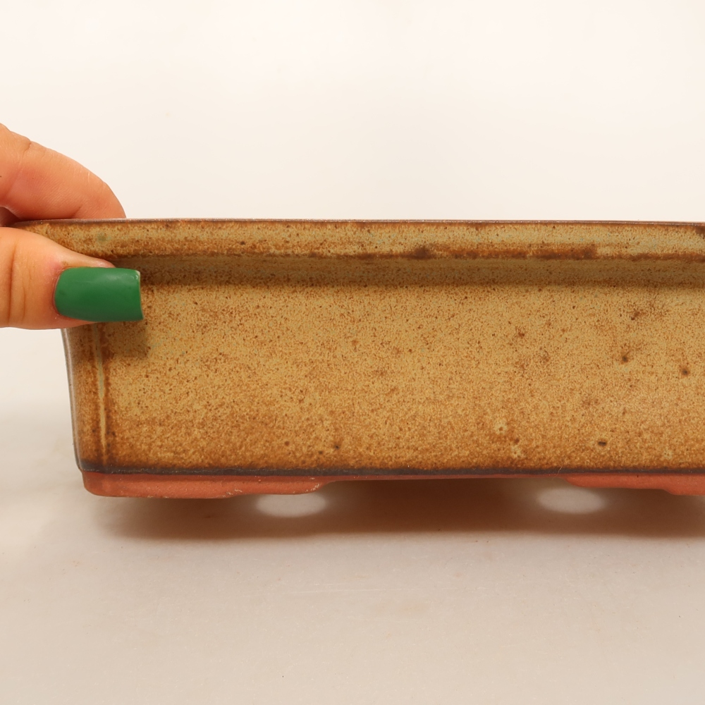 Miska ceramiczna  20 x 15,5 x 6 cm, kolor brązowy