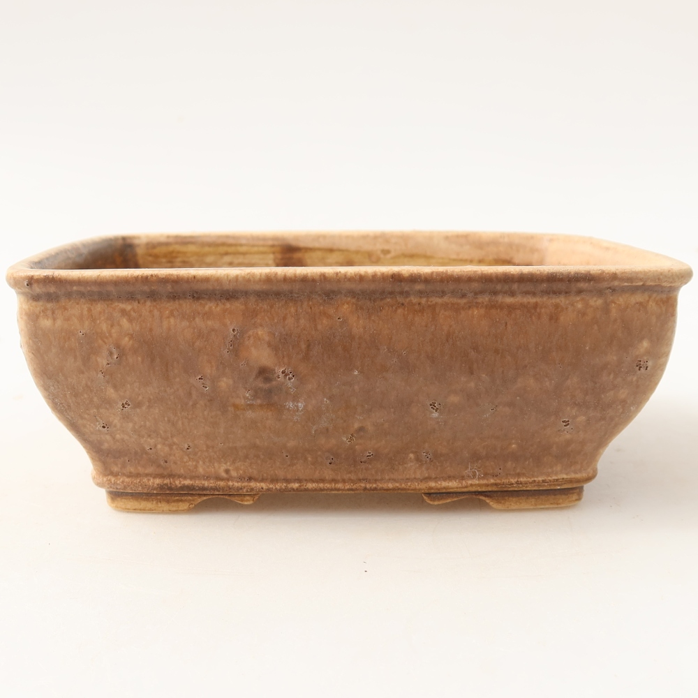 Ceramiczna miseczka do bonsai 15 x 12,5 x 5,5 cm, kolor różowy
