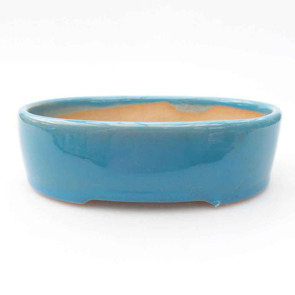 Ceramiczna miska bonsai 12,5 x 10 x 3,5 cm, kolor niebieski