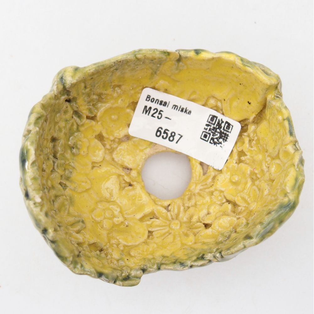 Ceramiczna muszla 8,5 x 7,5 x 6 cm, żółta