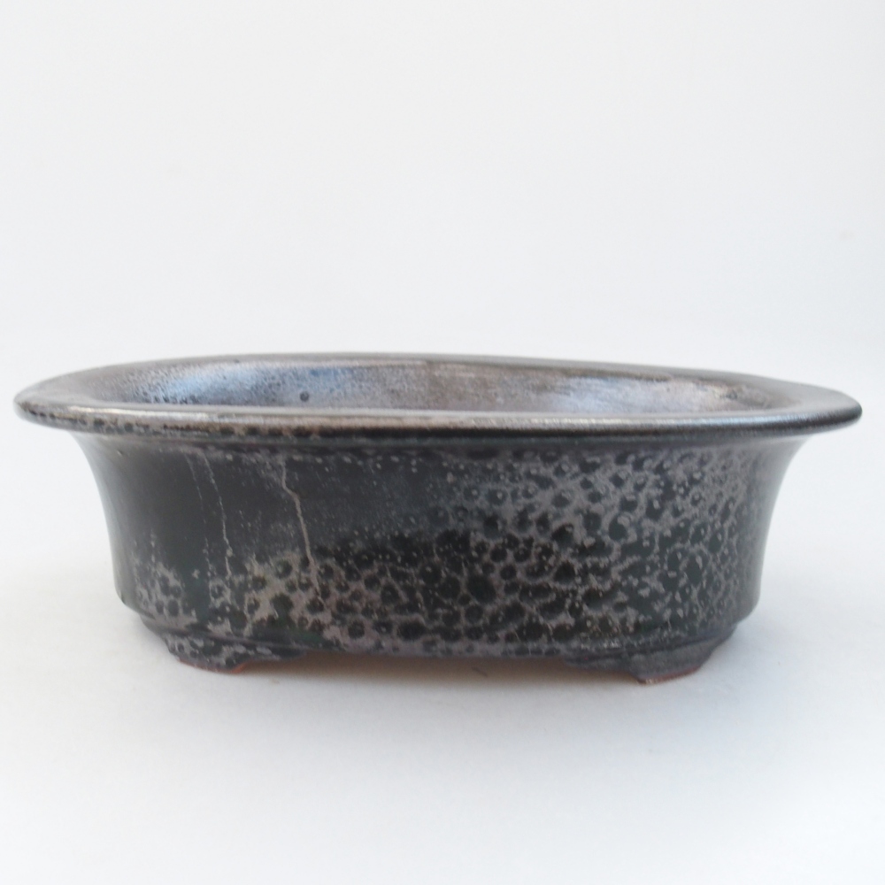 Ceramiczna miska na bonsai 23 x 18 x 6,5 cm, zielona