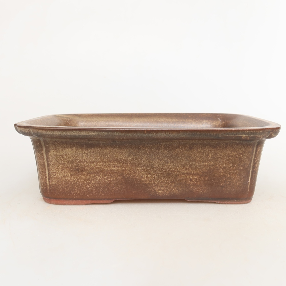 Miska ceramiczna  20 x 15,5 x 5,5 cm, kolor brązowy