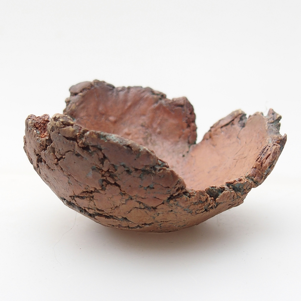 Ceramiczna muszla 7,5 x 7 x 4 cm, kolor zielony