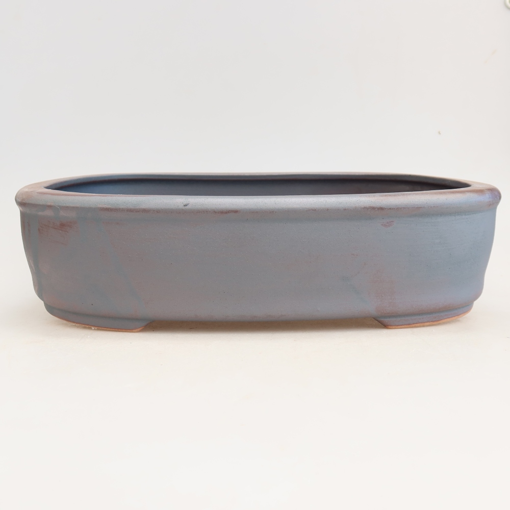 Ceramiczna doniczka do bonsai 31,5 x 24 x 8 cm, kolor metaliczny