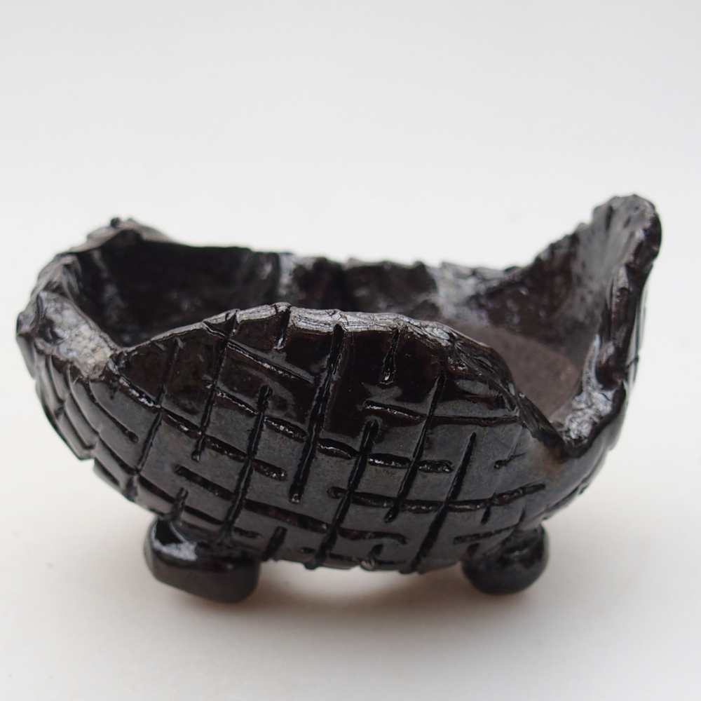 Muszla ceramiczna 9 x 9 x 6 cm, kolor czarny