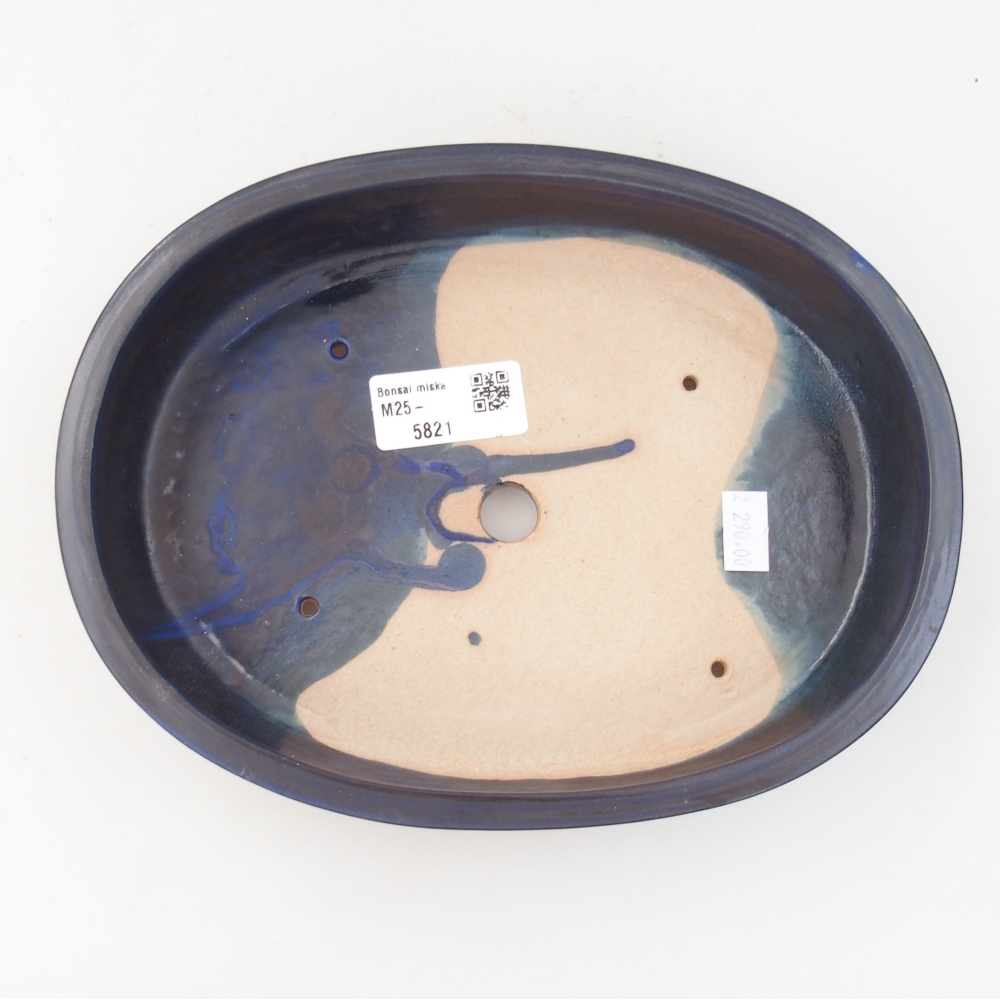 Ceramiczna miska bonsai 22 x 16,5 x 4 cm, kolor niebieski