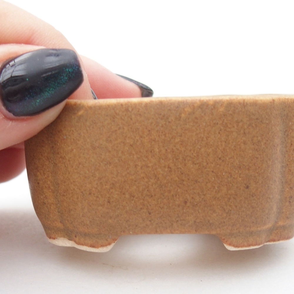 Mini miska do bonsai 6 x 5 x 3 cm, brązowa