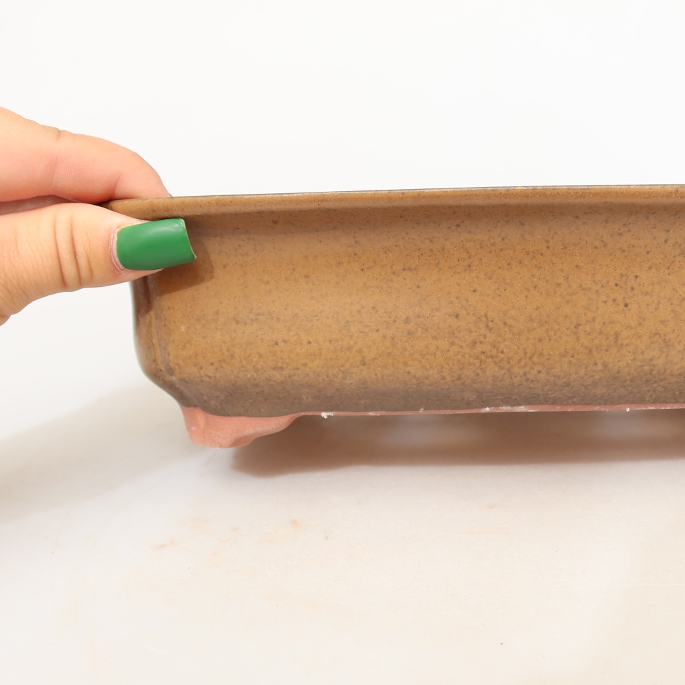 Ceramiczna miska  24 x 17 x 6 cm, kolor brązowy