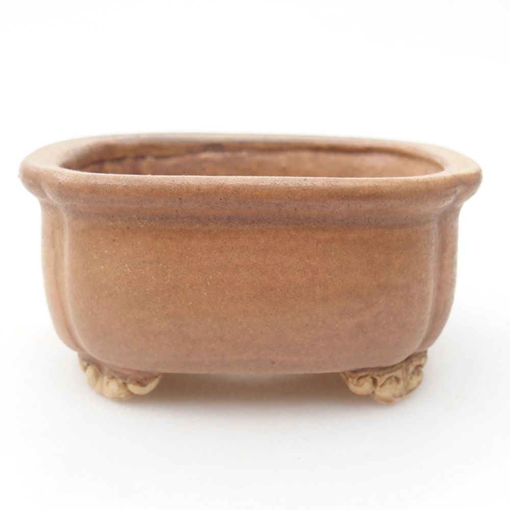 Ceramiczna miska do bonsai 7,5 x 7 x 4 cm, kolor różowy