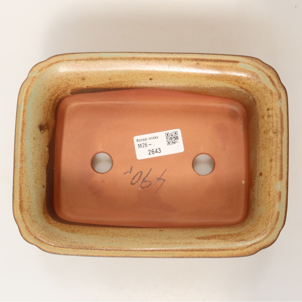 Ceramiczna miska  20 x 15,5 x 6 cm , kolor brązowy