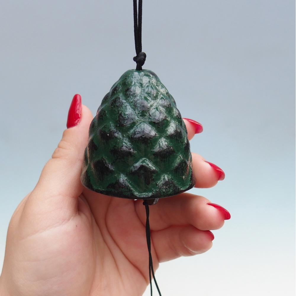 Metalowy dzwonek do wiatru, kolor zielony