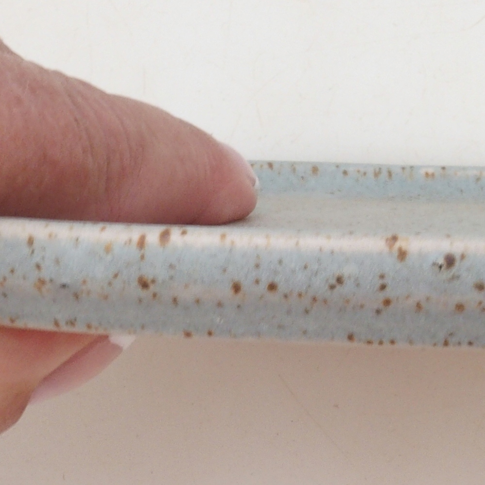 Ceramiczna miska H32 - 13 x 11 x 1 cm - beżowa