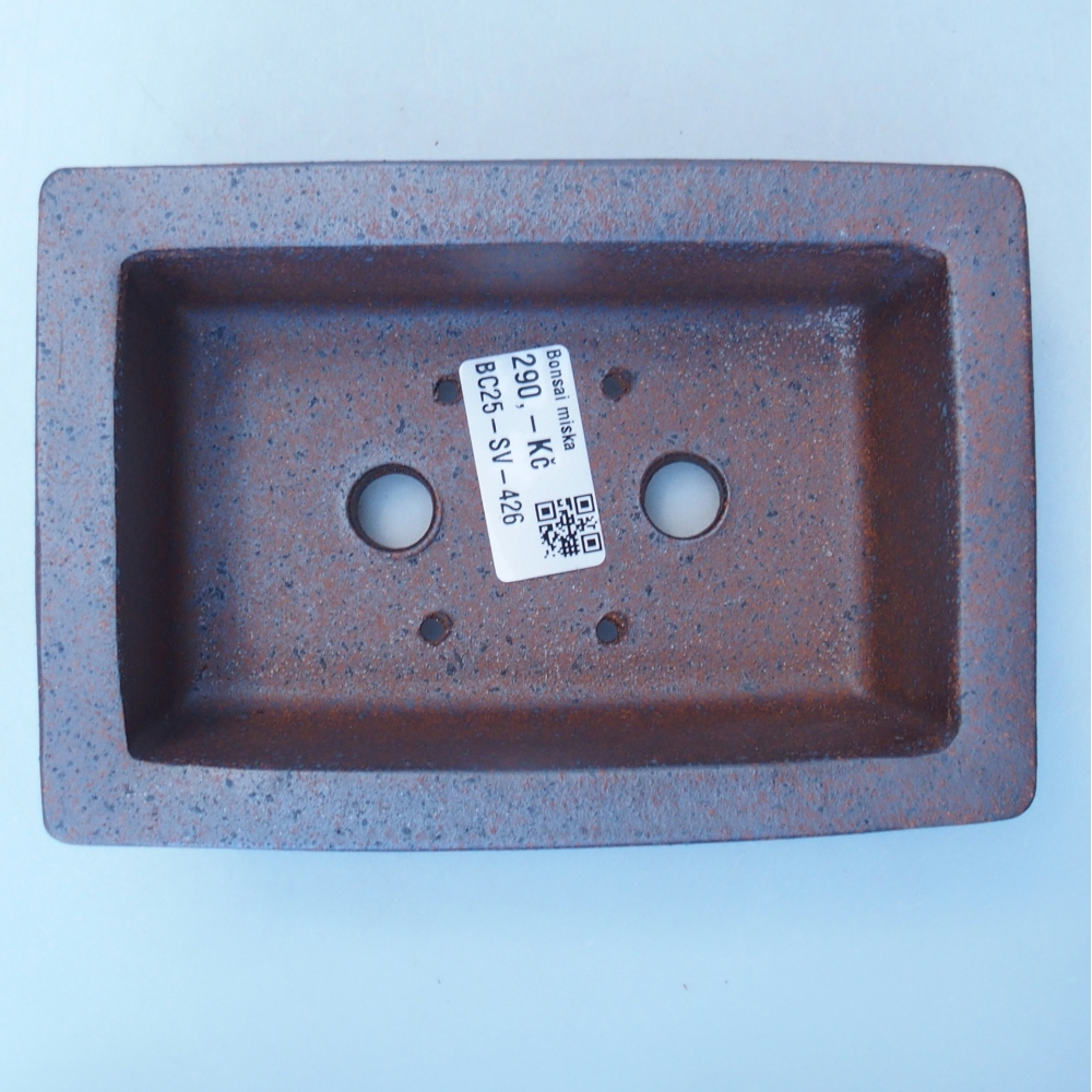 Miska 15,5 x 10,5 x 5,5 cm brązowa