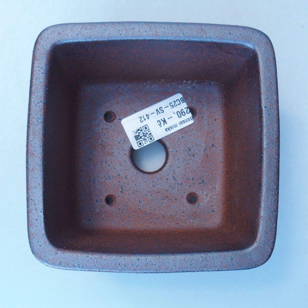 Miska 12 x 12 x 8,5 cm brązowa