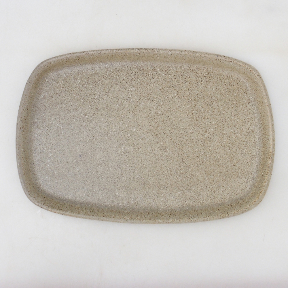 Ceramiczny spodek H10 – 34 x 23,5 x 1,5 cm – beżowy