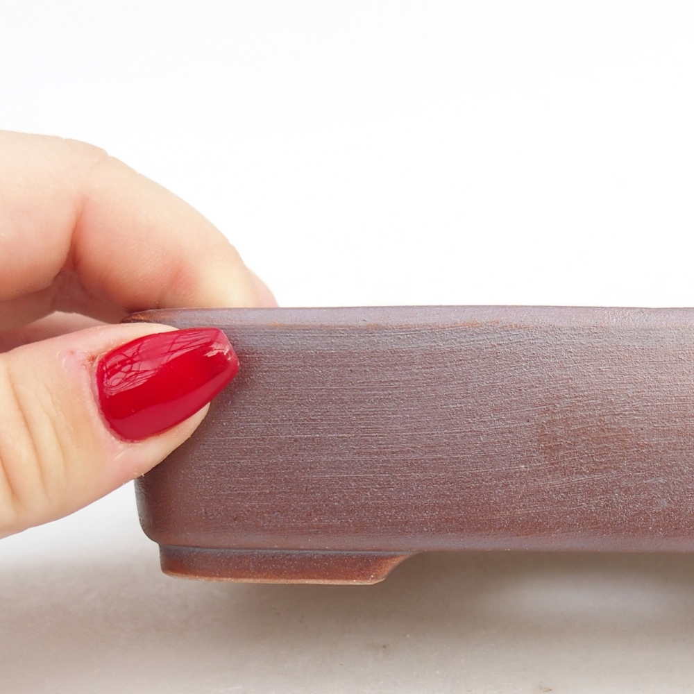 Ceramiczna miska do bonsai 12,5 x 9,5 x 3,5 cm, kolor metaliczny