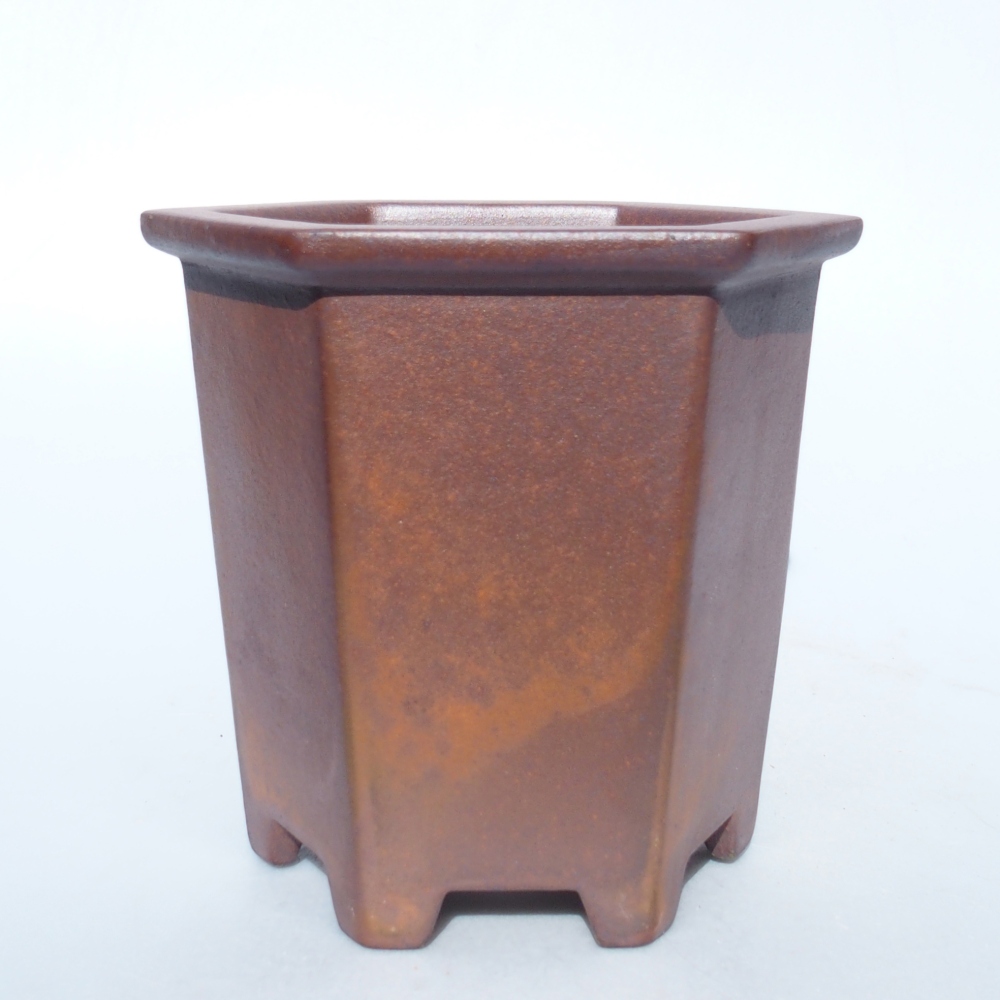 Miska 15,5 x 14 x 14,5 cm brązowa