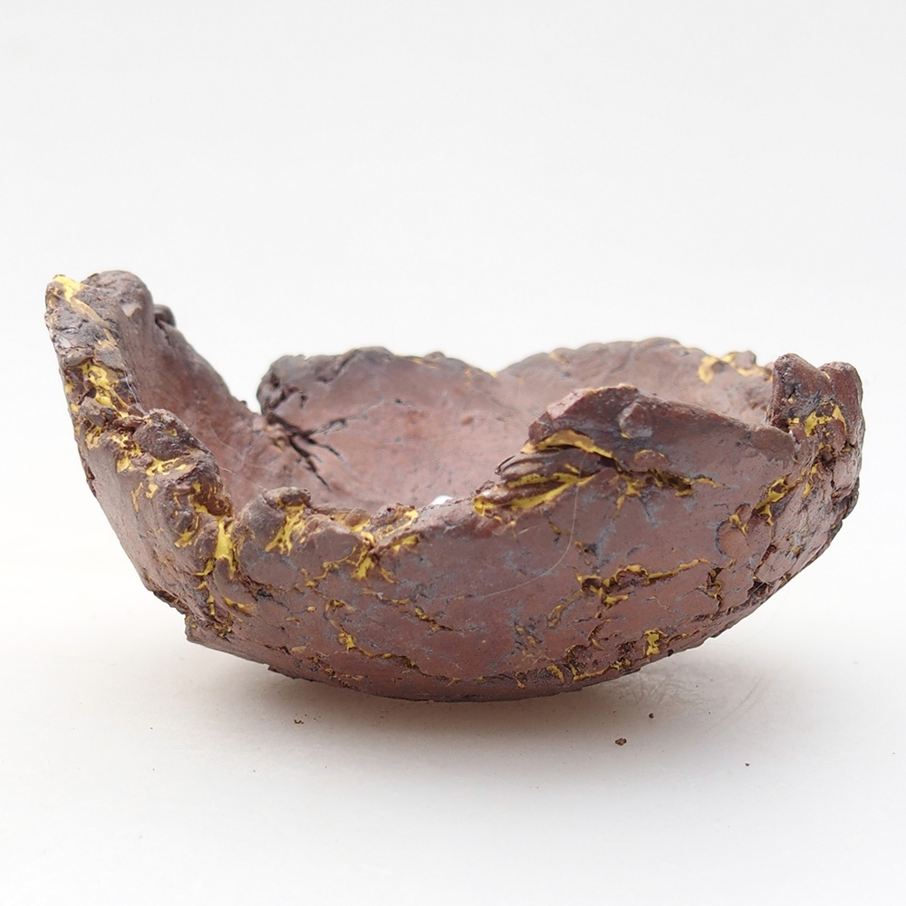 Ceramiczna muszla 9 x 9 x 5 cm, żółta