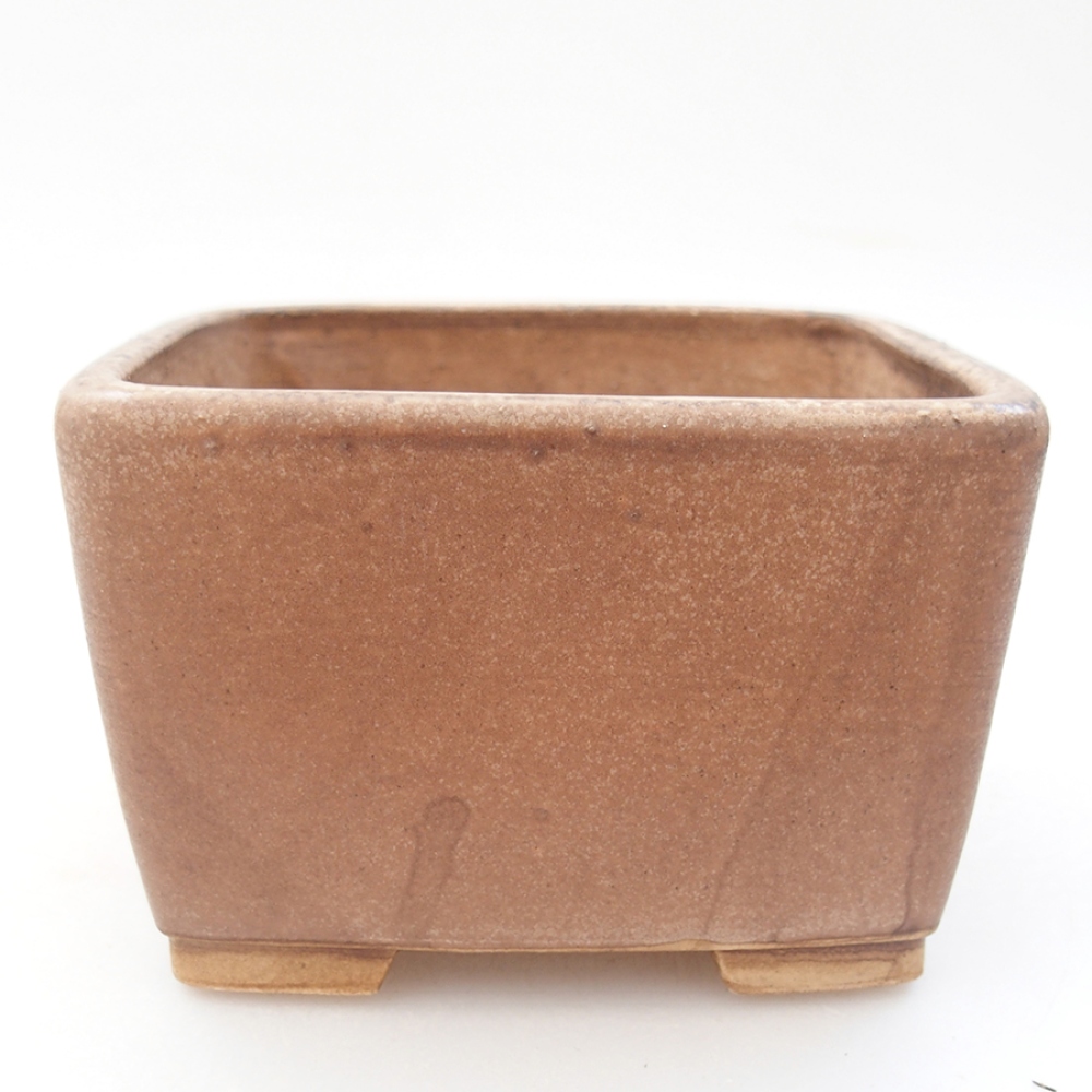 Ceramiczna miska bonsai 10,5 x 10,5 x 7 cm, kolor różowy