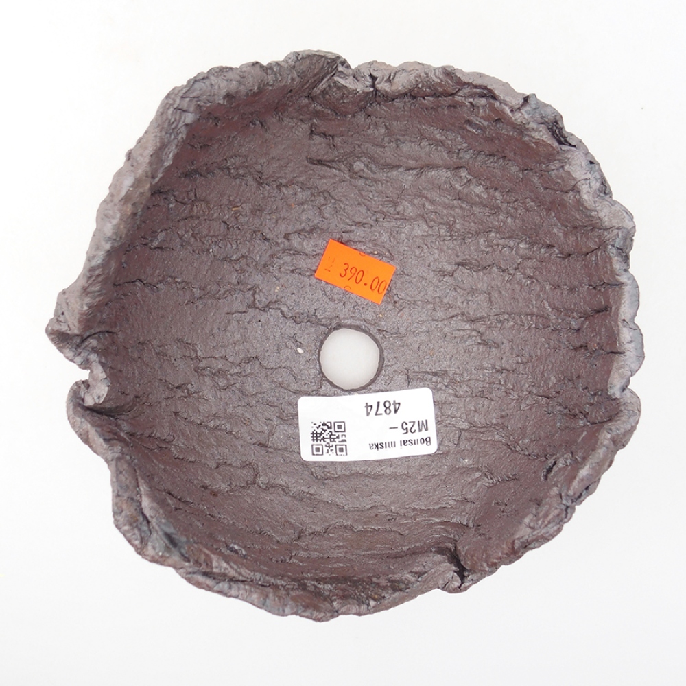 Muszla ceramiczna 14 x 13 x 10,5 cm, kolor metaliczny
