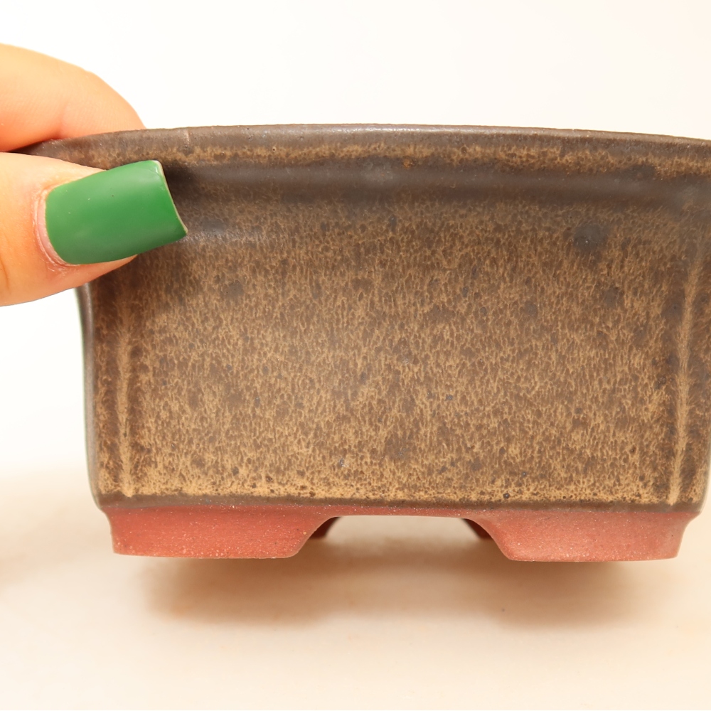 Miska ceramiczna  13 x 10,5 x 5,5 cm, kolor brązowy