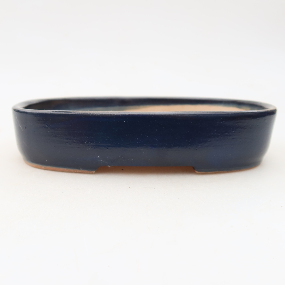 Ceramiczna miska do bonsai 16 x 11 x 3,5 cm, kolor niebieski
