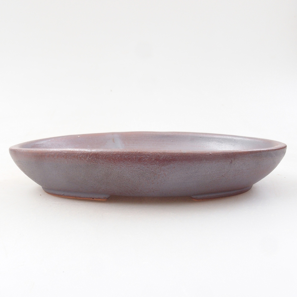 Ceramiczna miska bonsai 15,5 x 11 x 3 cm, kolor metaliczny