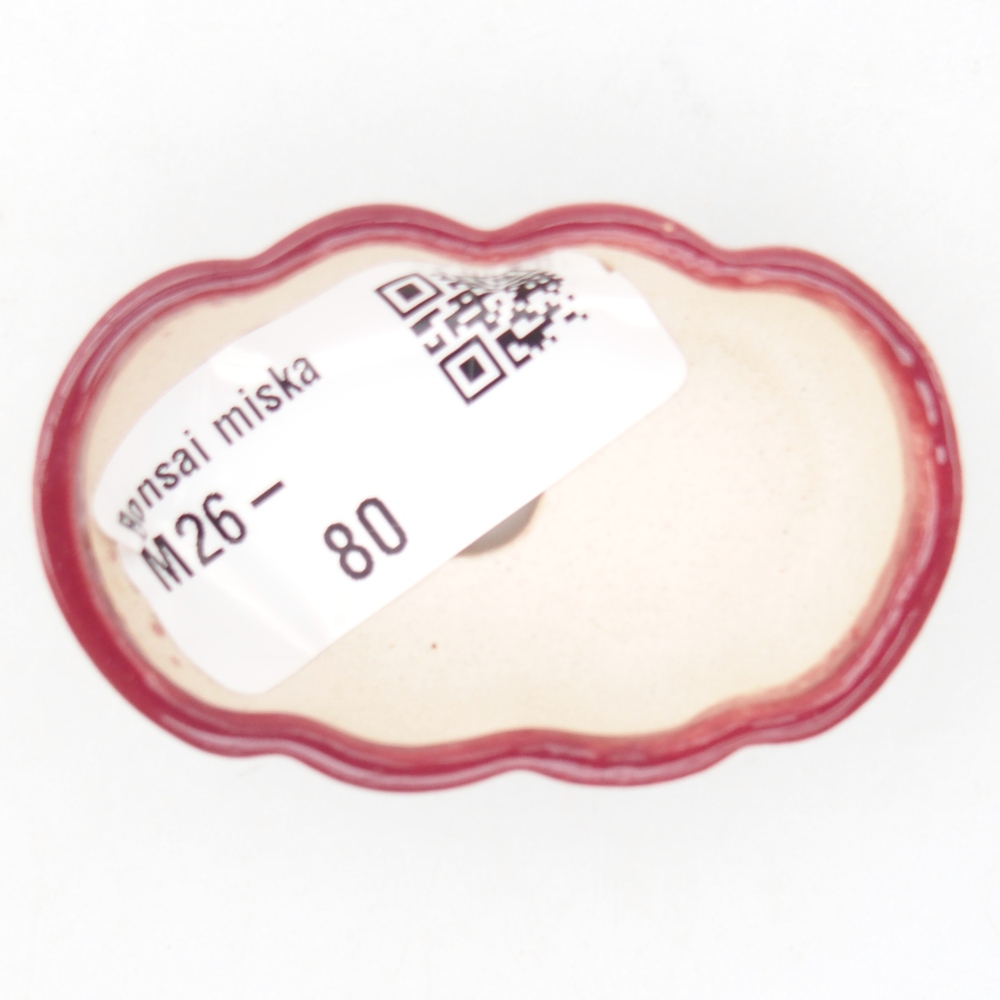 Mini miska do bonsai 5,5 x 3,5 x 1,5 cm, bordowa
