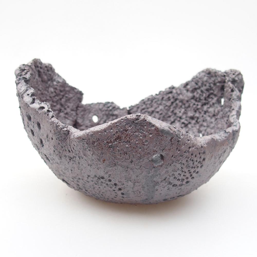 Muszla ceramiczna 14 x 12,5 x 8 cm, kolor metaliczny