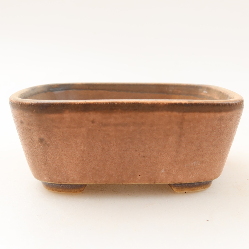 Ceramiczna miseczka do bonsai 10 x 8,5 x 4 cm, kolor różowy