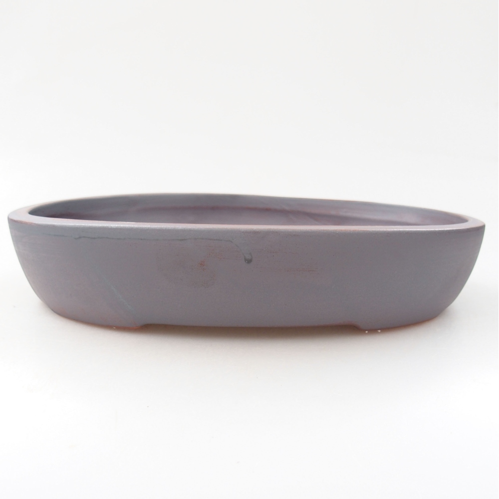 Ceramiczna miska bonsai 22 x 16,5 x 4 cm, kolor metaliczny