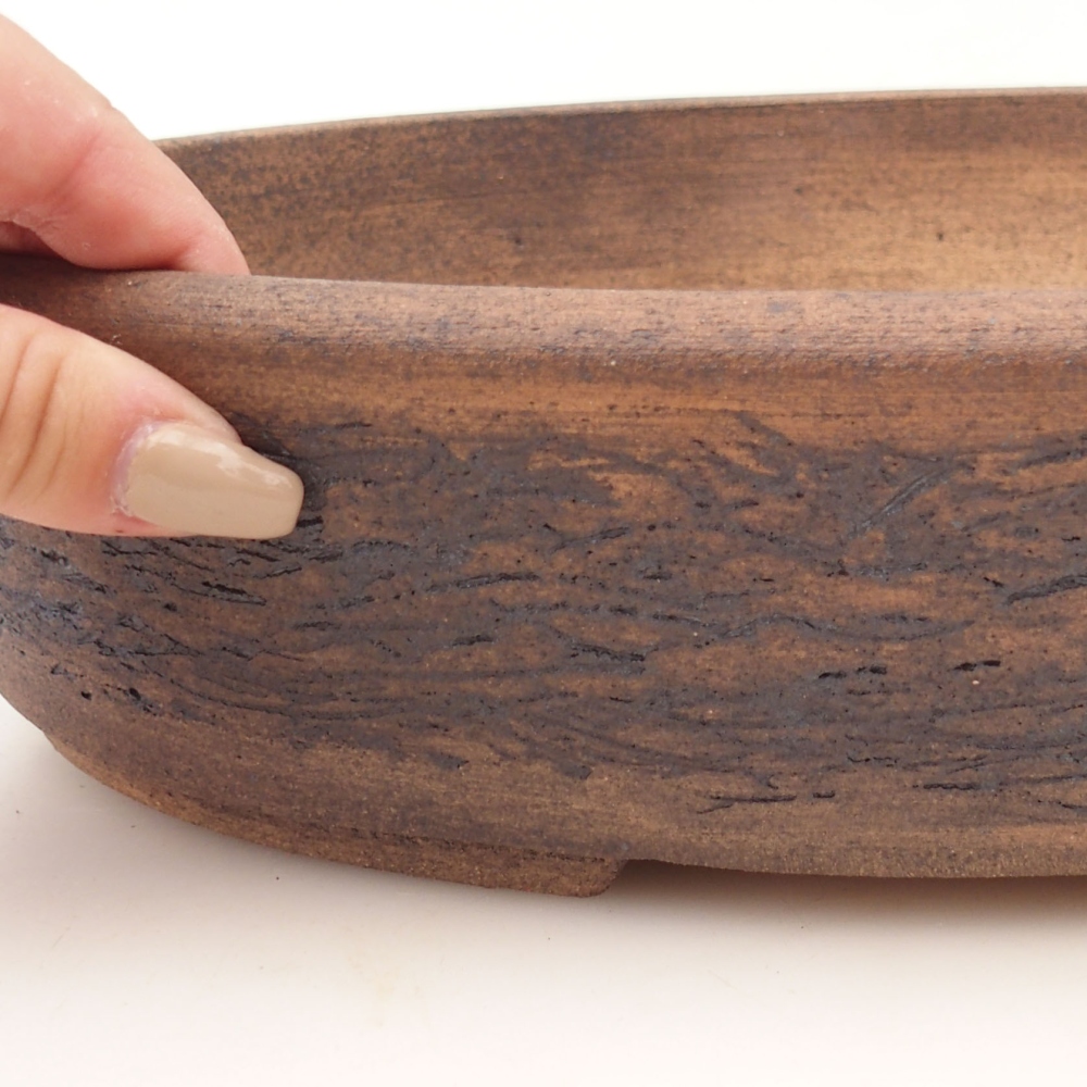 Misa do bonsai 31,5 x 25 x 7,5 cm, kolor brązowy