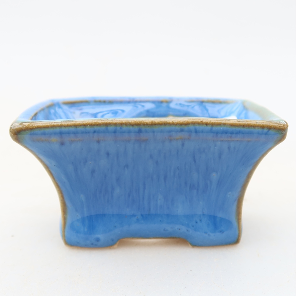 Ceramiczna miseczka do bonsai 5,5 x 3,5 x 3 cm, kolor niebieski