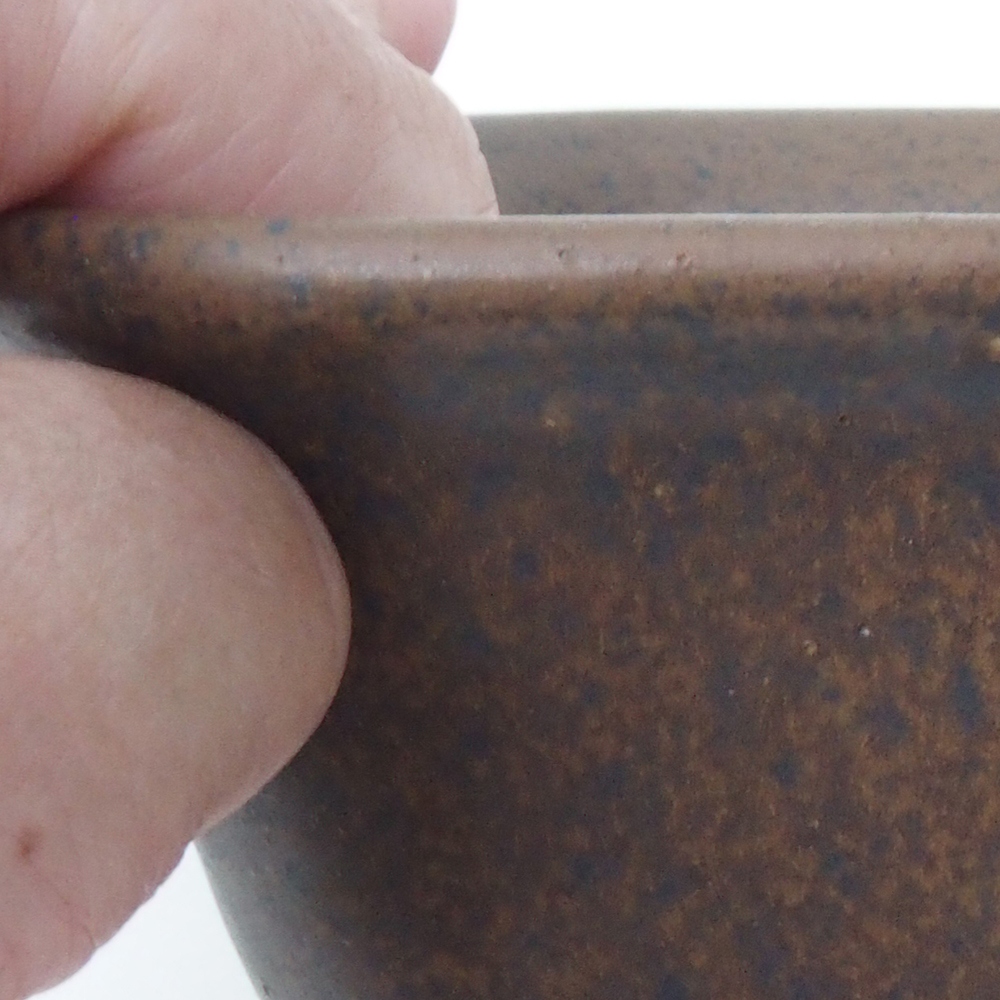 Miska bonsai H37 - 14,5 x 13 x 6,5 cm. - brązowy