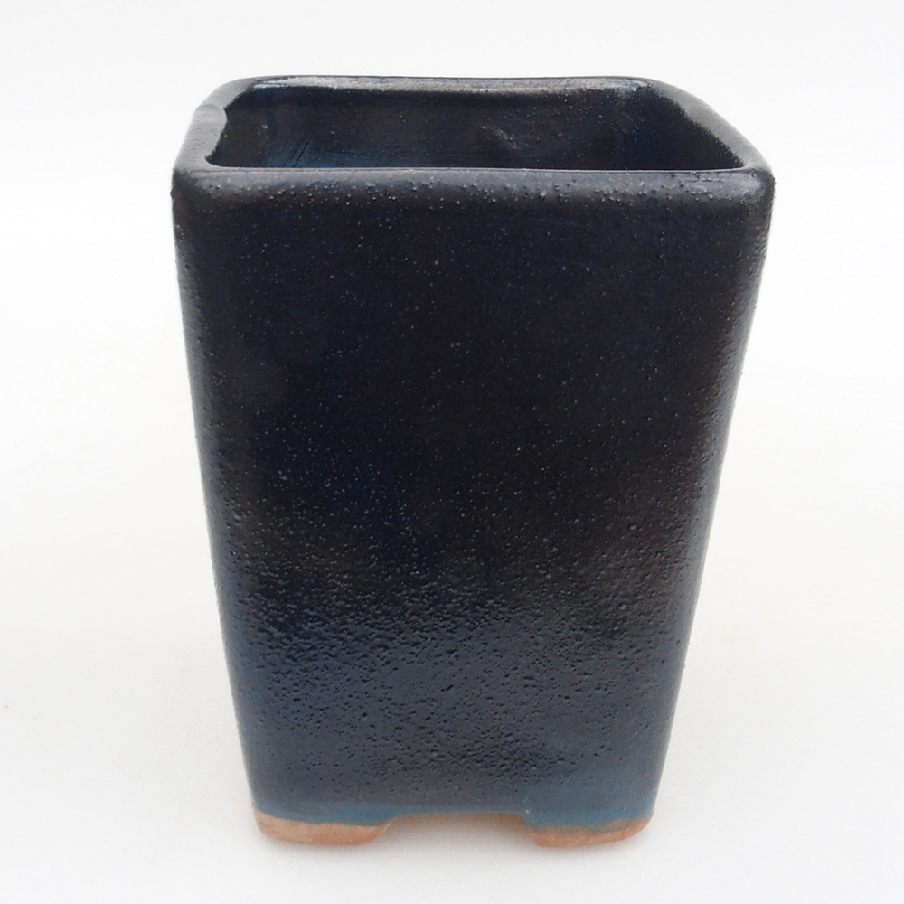 Ceramiczna miska bonsai 8 x 8 x 10,5 cm, kolor niebieski